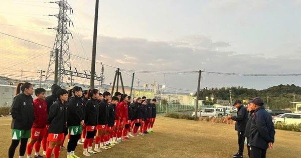Đội tuyển Nữ Việt Nam tập buổi đầu tiên tại Nagoya (Nhật Bản)