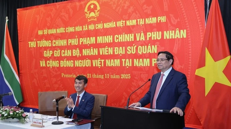 Thủ tướng Phạm Minh Chính và Phu nhân gặp gỡ bà con cộng đồng người Việt Nam tại Nam Phi