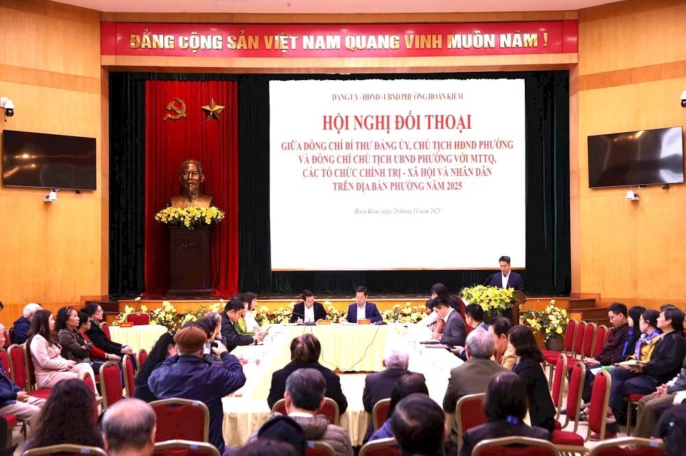 Quang cảnh Hội nghị đối thoại. Ảnh: Lê Hải.