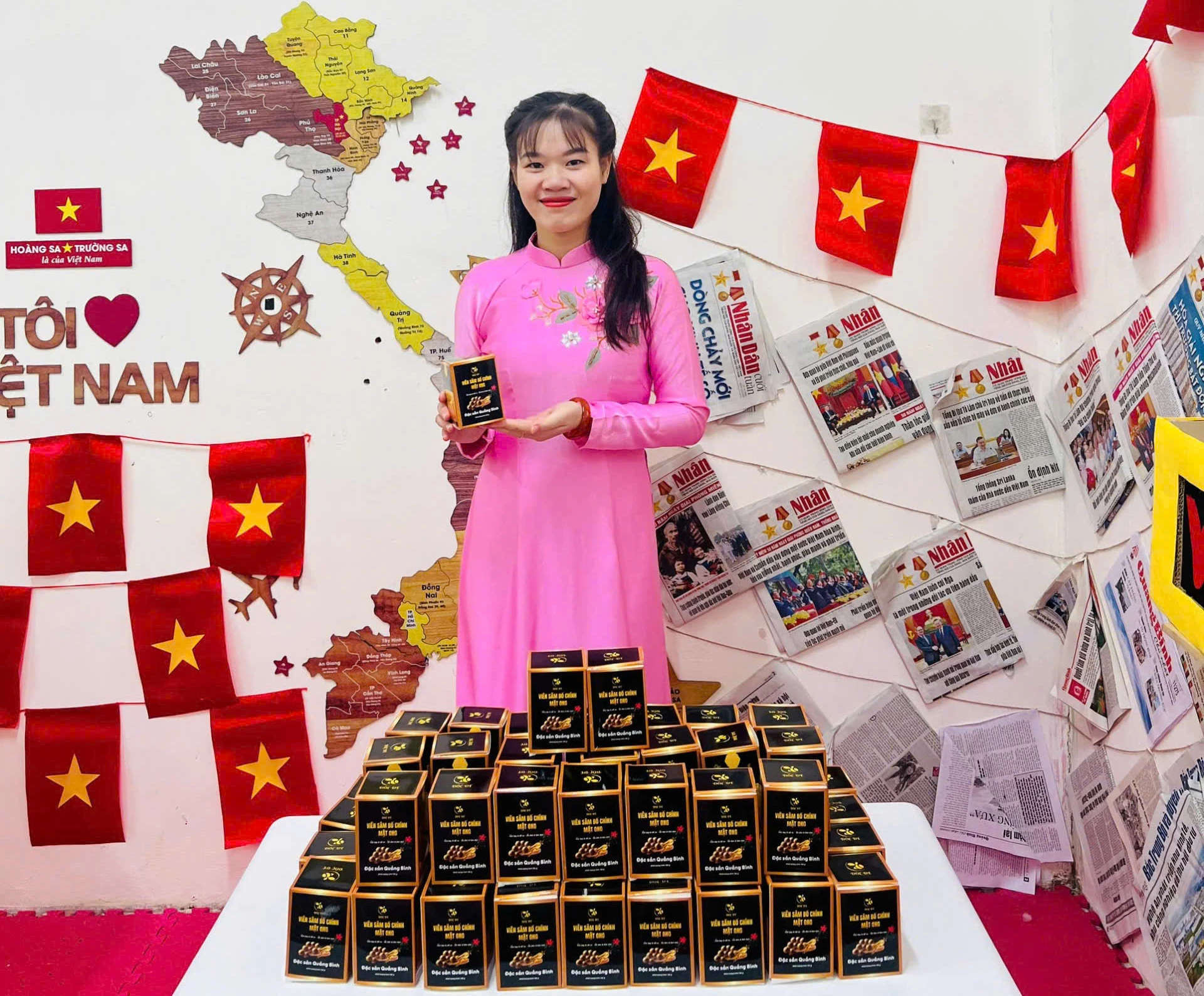 Bo Chinh ginseng-piller med Doc De-honning bekrefter gradvis merkevaren sin i markedet - Foto: L.M.