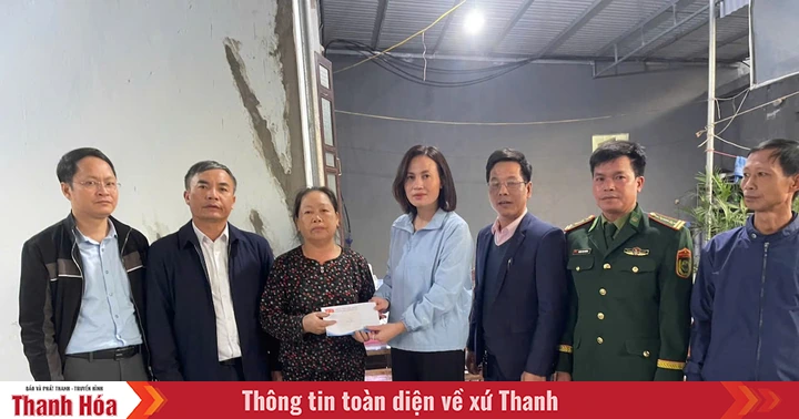 Hỗ trợ 4 hộ dân tại xã Hoằng Tiến bị thiệt hại nhà ở do bão