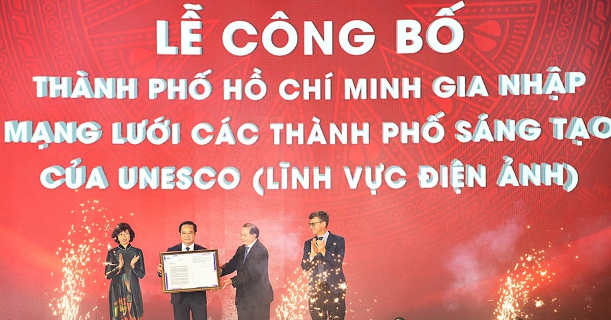 TP Hồ Chí Minh nhận danh hiệu Thành phố sáng tạo toàn cầu về điện ảnh