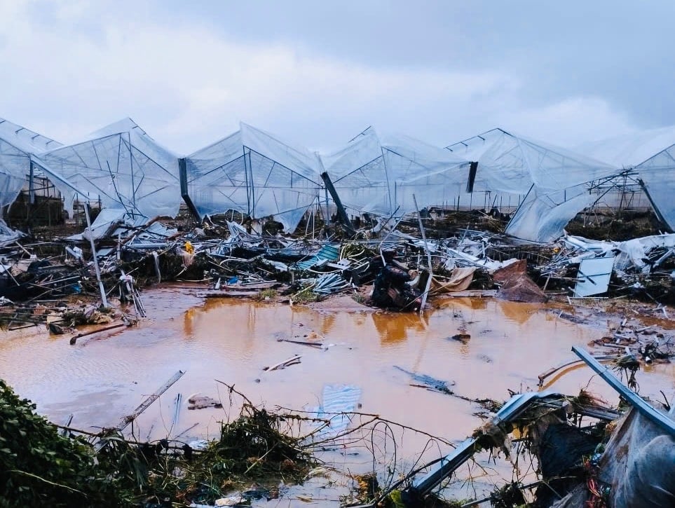 Hậu quả do mưa lũ gây ra tại xã D