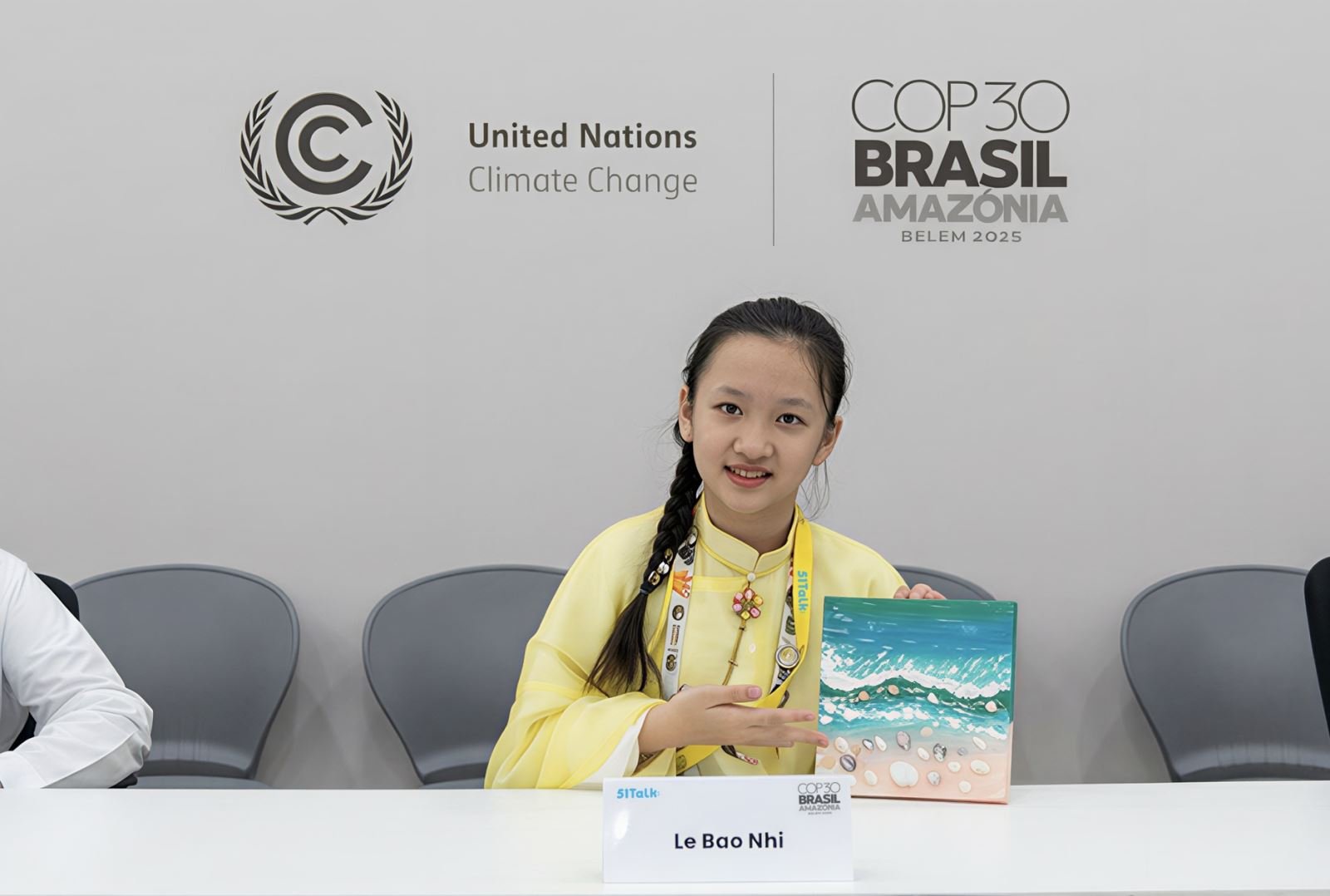 Học sinh Việt Nam lần đầu phát biểu tại COP30 ở Brazil