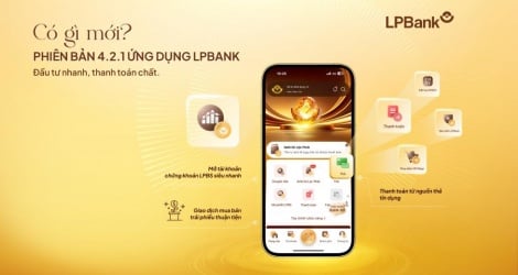 App LPBank nâng cấp phiên bản mới: Thanh toán học phí, mua sắm bằng thẻ tín dụng và đầu tư "một chạm"