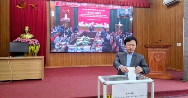 Xã Tây Phương phát động ủng hộ đồng bào miền Trung, Tây Nguyên