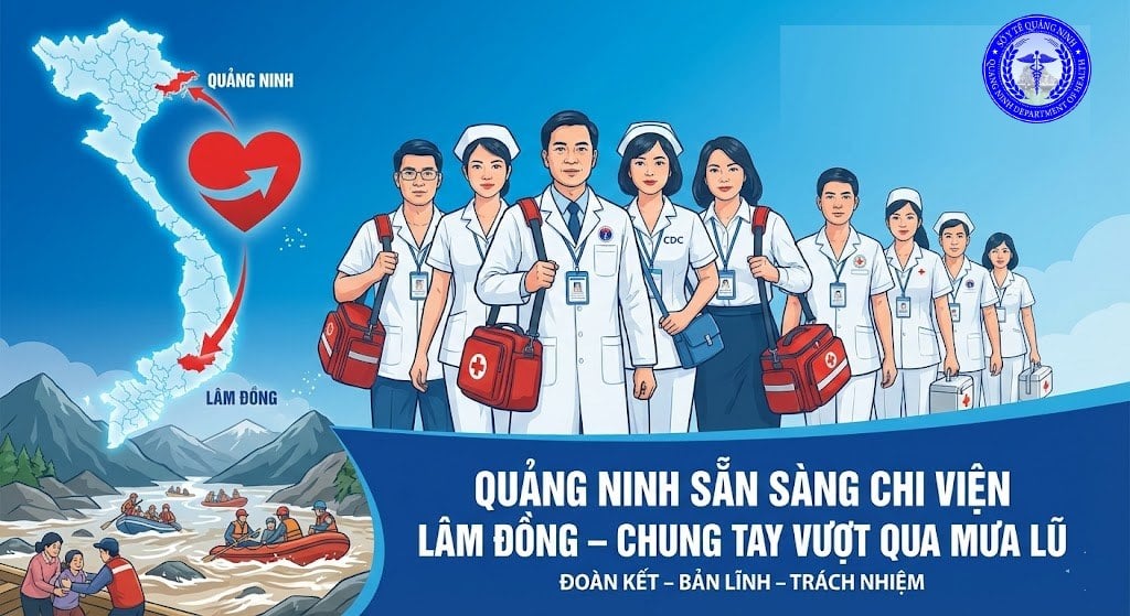 Ngành Y tế Quảng Ninh sẵn sàng lực lượng ứng cứu người dân vùng lũ Lâm Đồng- Ảnh 2.