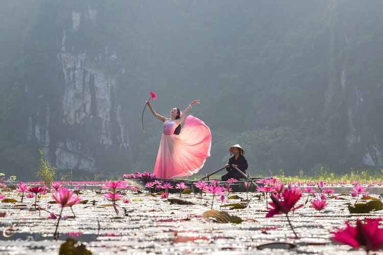 Sắc hồng Tam Cốc 2025-Bản tình ca mùa thu giữa lòng di sản