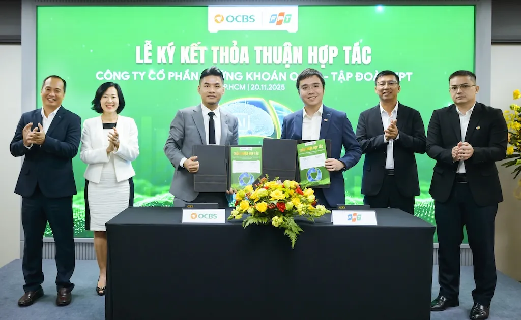 OCBS và FPT ký kết hợp tác, kiến tạo hệ sinh thái tài chính số AI