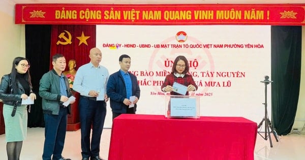 Cán bộ, đảng viên 3 phường Cầu Giấy, Yên Hòa, Nghĩa Đô sẻ chia với đồng bào bị bão lũ