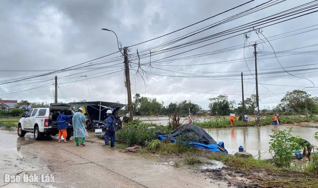 Huy động tối đa lực lượng, phương tiện, vật tư đẩy nhanh tiến độ khắc phục sự cố lưới điện