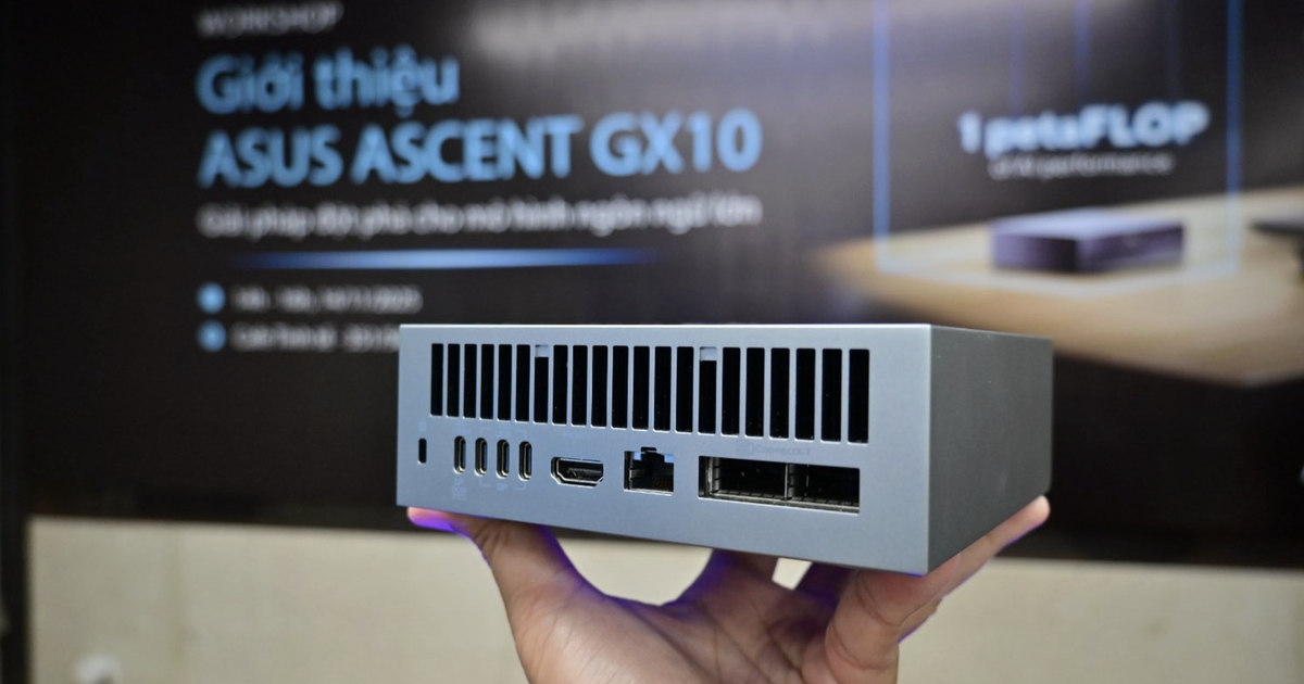 Asus ra mắt Ascent GX10 - siêu máy tính AI thế hệ mới