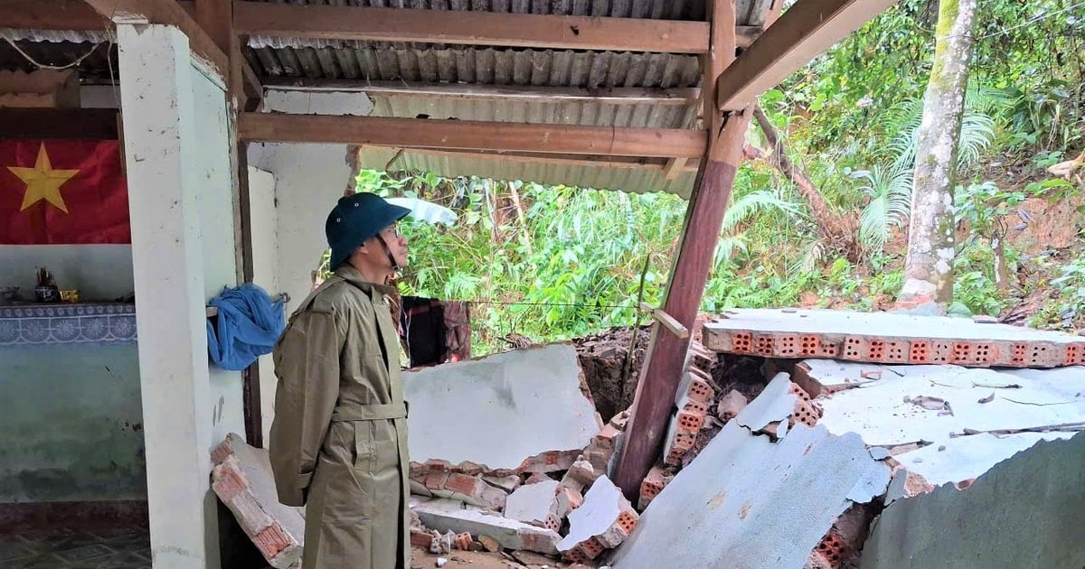 Xuất hiện các điểm sạt lở mới, xã Avương đề nghị ban bố tình huống khẩn cấp về thiên tai