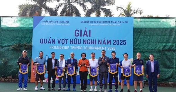 Gần 100 vận động viên tham gia Giải Quần vợt hữu nghị Hà Nội