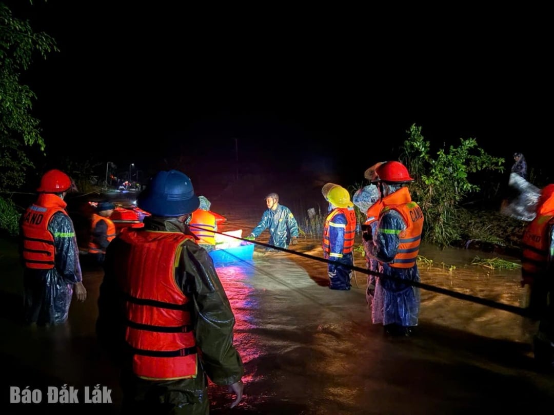 Authorities worked through the night to bring people from isolated areas to safety.