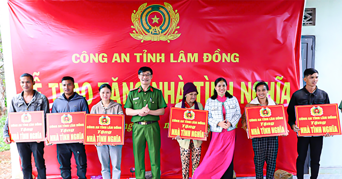 Công an tỉnh Lâm Đồng chung tay xây dựng nông thôn mới