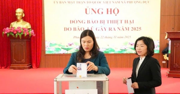 Các xã: Phượng Dực, Đại Xuyên, Chuyên Mỹ hướng về đồng bào miền Trung, Tây Nguyên