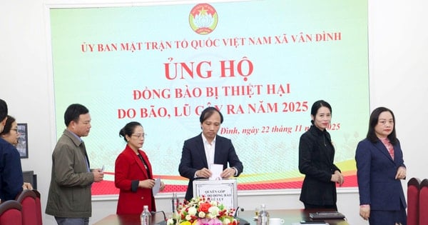 Cán bộ, nhân dân các xã: Vân Đình, Hòa Xá, Ứng Hòa, Ứng Thiên chung tay ủng hộ đồng bào miền Trung, Tây Nguyên