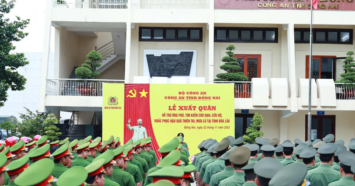 Công an Đồng Nai tiếp ứng Đắk Lắk khắc phục hậu quả mưa lũ