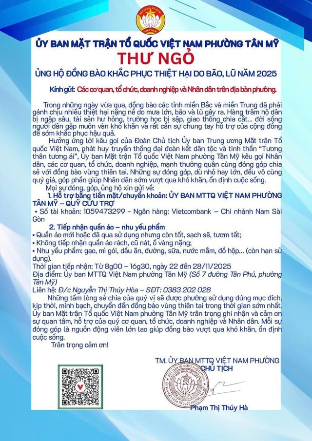 Trường học TP.HCM chia sẻ lời kêu gọi của UBMTTQ Việt Nam, cứu trợ miền Trung - Ảnh 4.