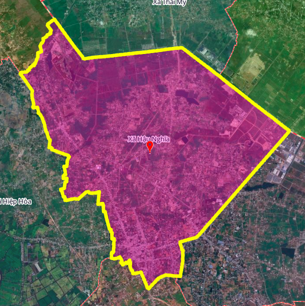 מפת תכנון של המסלול המתחבר לרחוב 3/2 בקומונה של האו נגיה