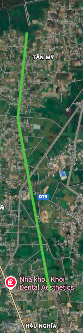 מפת מסלול של כביש מחוזי 823 בקהילת האו נגיה