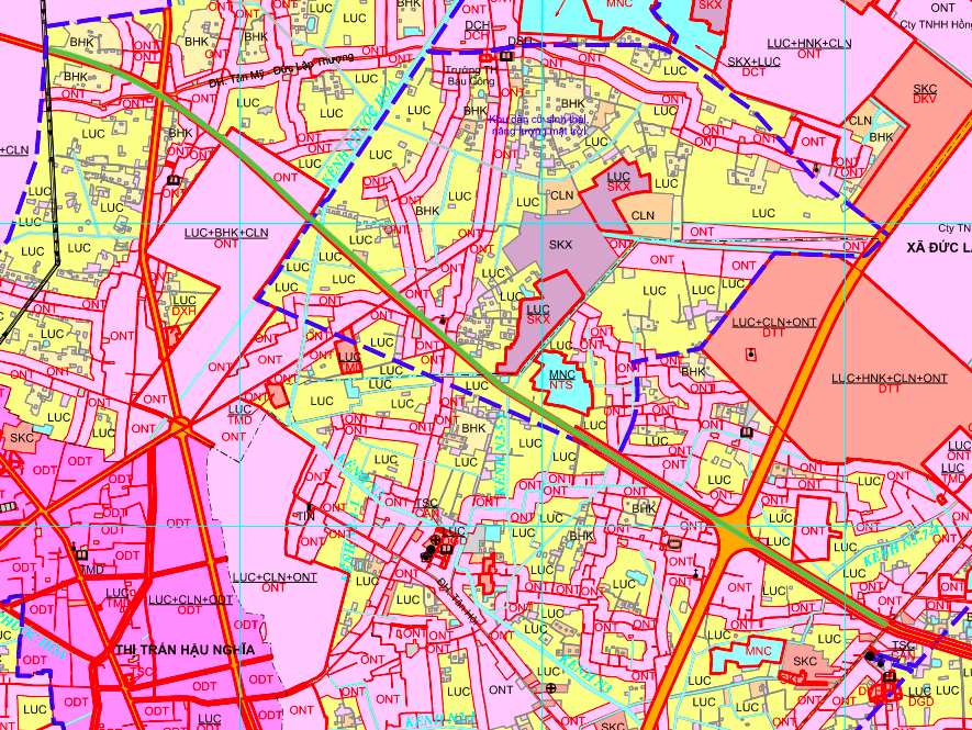 מפת תכנון קרקע של מחוז דוק הואה 2021-2030