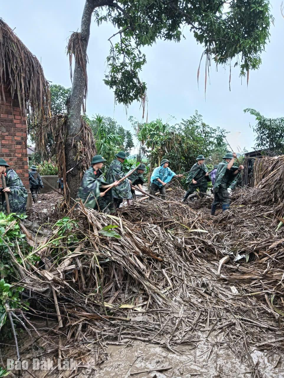 The desolate scene in