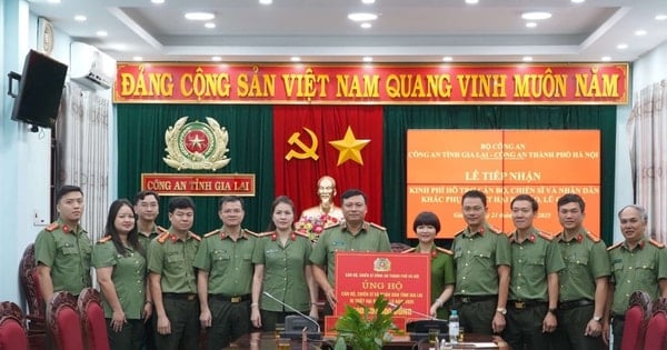 Công an Hà Nội hỗ trợ 500 triệu đồng giúp Gia Lai khắc phục hậu quả mưa lũ