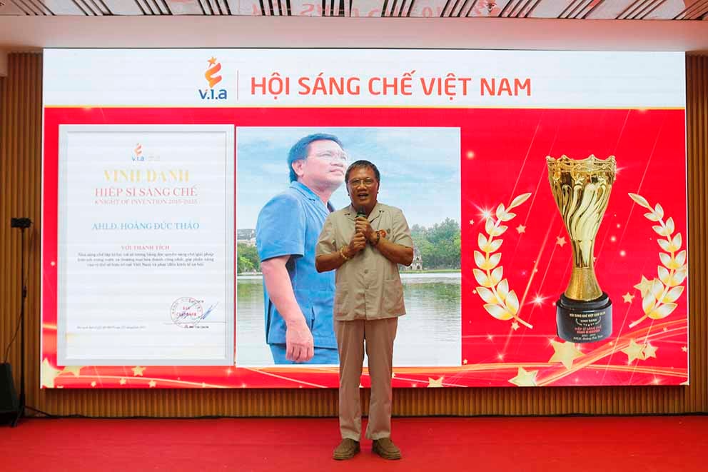 Chủ tịch VST Hoàng Đức Thảo được vinh danh “Hiệp sĩ Sáng chế"