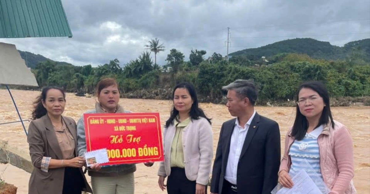 Hỗ trợ các hộ dân bị ảnh hưởng nặng do thiên tai ở Đức Trọng