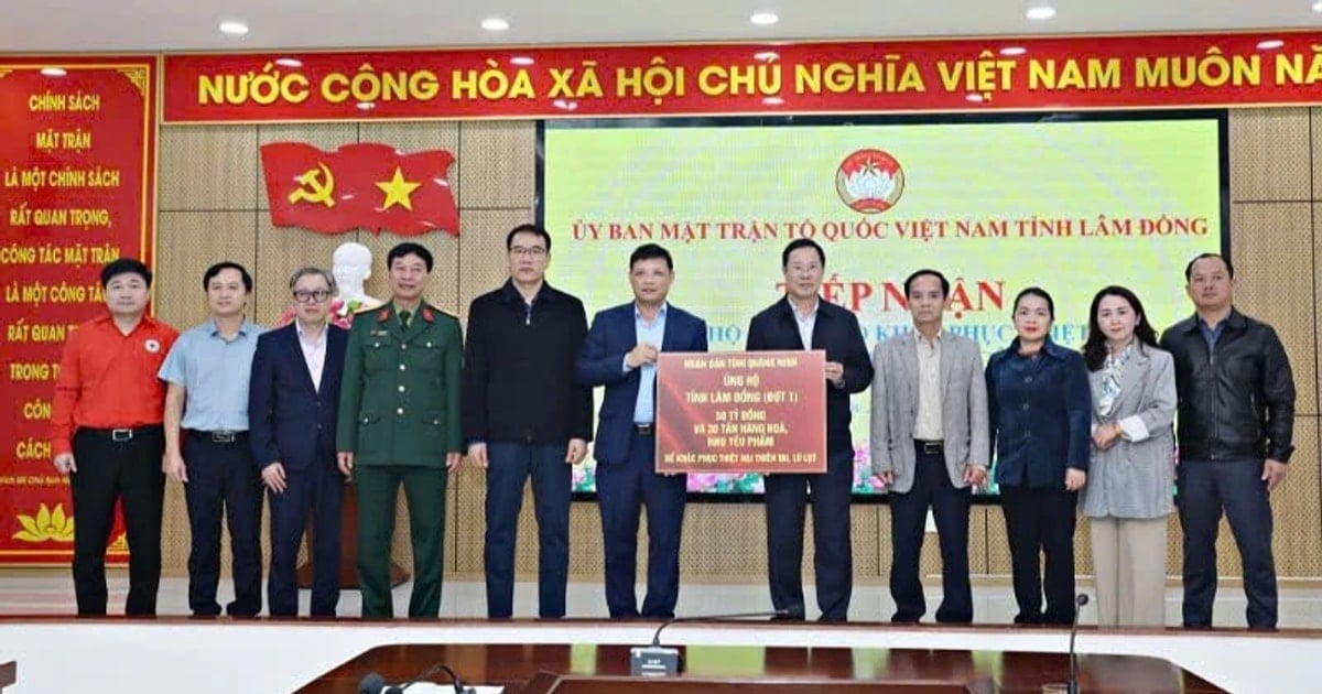 Quảng Ninh hỗ trợ tỉnh Lâm Đồng khắc phục thiên tai