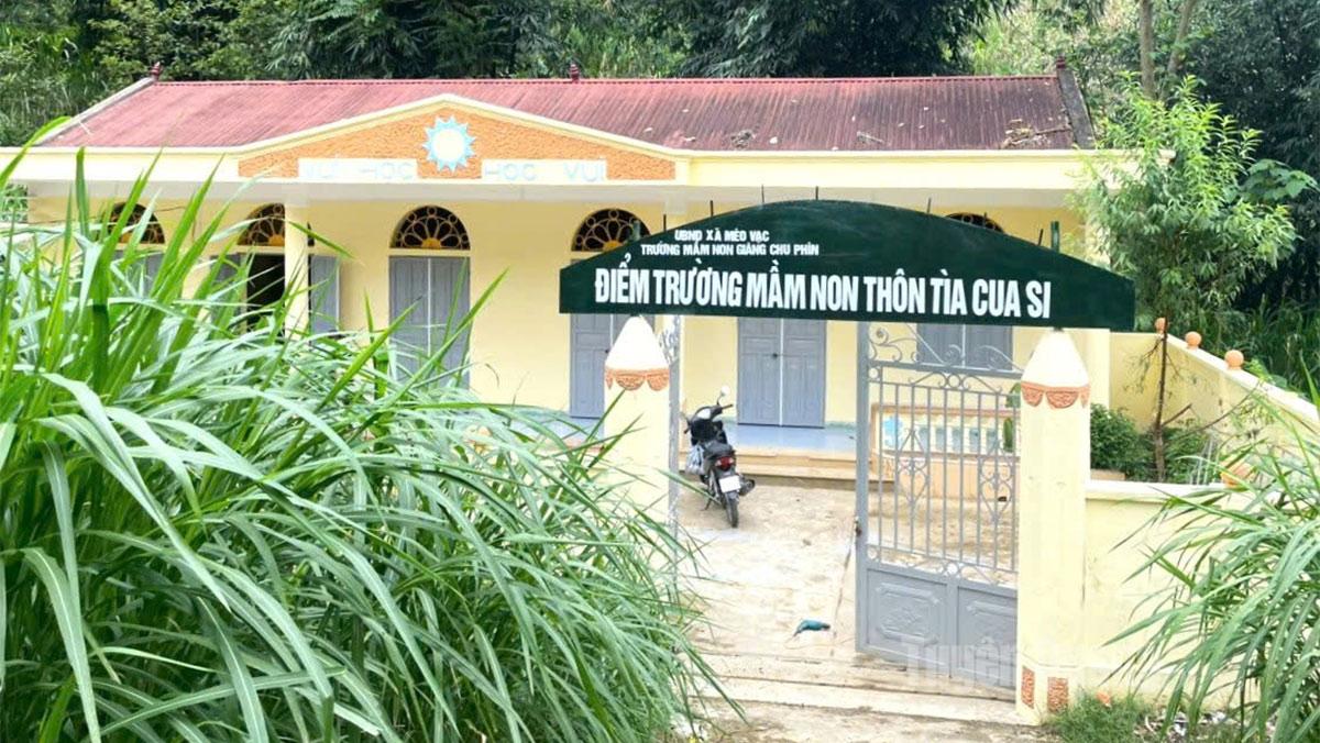 টিয়া কুয়া সি গ্রামের কিন্ডারগার্টেন, মেও ভ্যাক কমিউন, মেরামত ও আপগ্রেড করার পর, শিক্ষার্থীদের একটি নিরাপদ এবং প্রশস্ত শিক্ষার পরিবেশ পেতে সাহায্য করে।