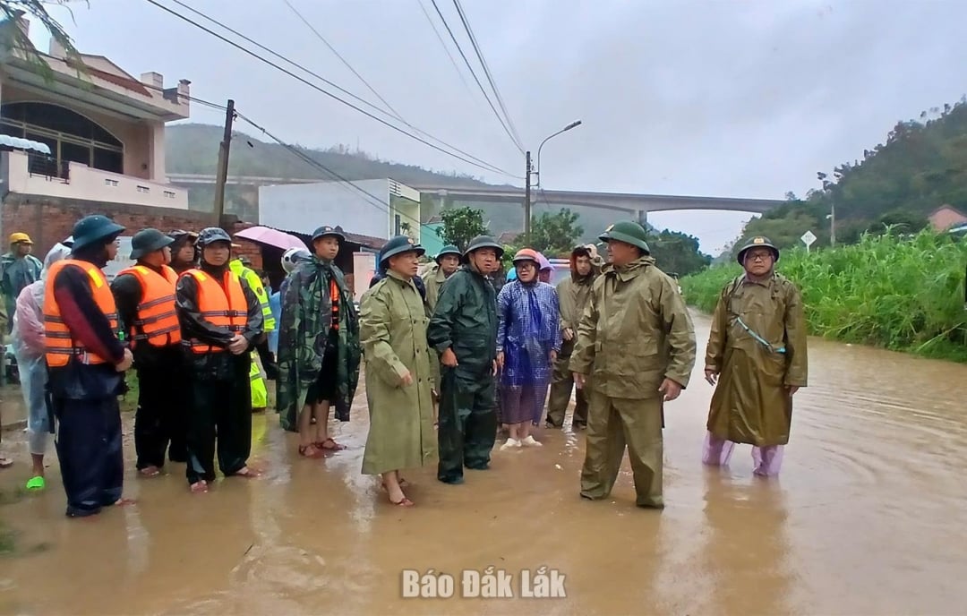 প্রাদেশিক পার্টির সম্পাদক লুওং নগুয়েন মিন ট্রিয়েট তুয় আন ডং কমিউনে বন্যার ফলে সৃষ্ট প্রতিক্রিয়া এবং পুনরুদ্ধারের কাজ পরিদর্শন ও নির্দেশনা দিয়েছেন।