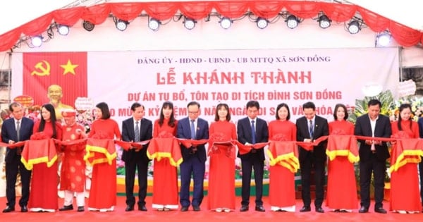 Khánh thành công trình tu bổ, tôn tạo Di tích quốc gia đình Sơn Đồng