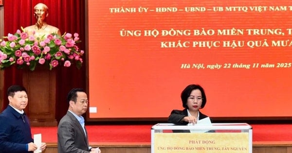 Hà Nội vận động cán bộ, công chức, viên chức, người lao động ủng hộ đồng bào bị ảnh hưởng thiên tai ít nhất 1 ngày lương