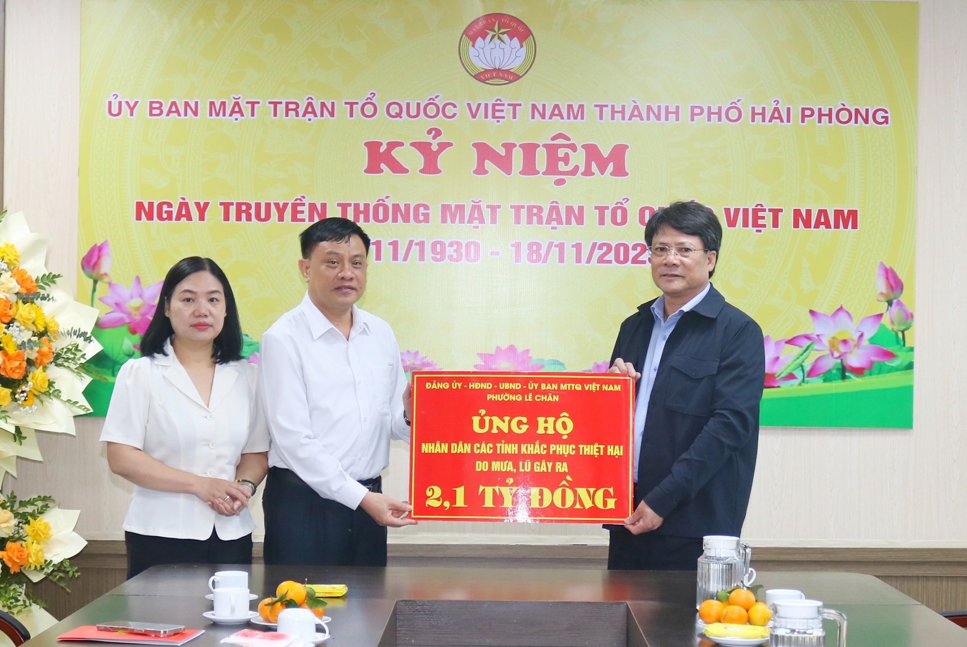 MTTQ thành phố Hải Phòng kêu gọi ủng hộ đồng bào miền Trung - Tây Nguyên khắc phục hậu quả mưa lũ