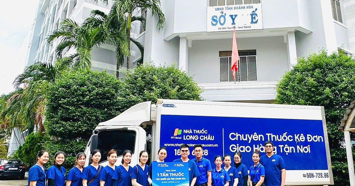 Cùng tuyến đầu chống lũ: Long Châu hỗ trợ 1 tấn thuốc cho người dân Khánh Hòa