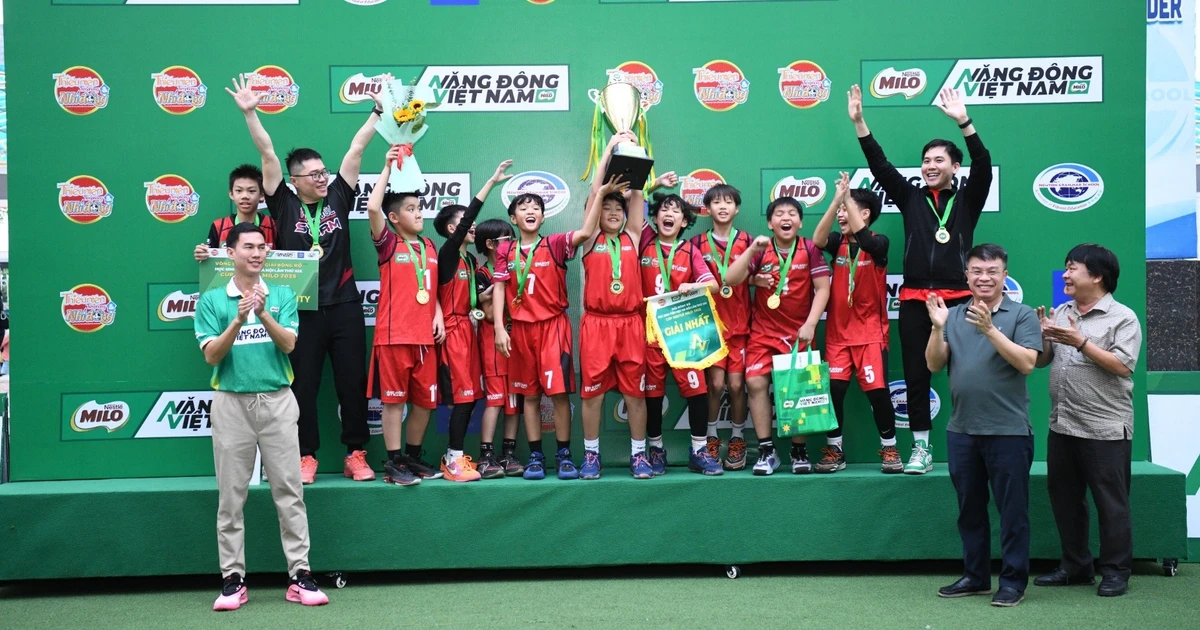 Tìm ra nhà vô địch Giải Bóng rổ học sinh tiểu học Hà Nội 2025