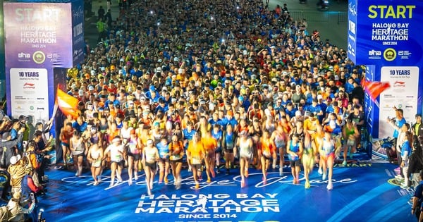 "Mưa" kỷ lục tại Giải Marathon Quốc tế Di Sản Hạ Long 2025