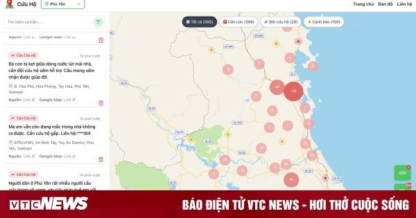 Mỗi ngày có hơn 3.000 tin phản ánh lên bản đồ số 'Thông tin cứu hộ'
