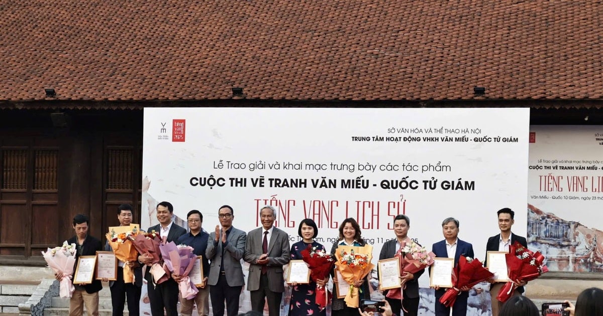 Vinh danh các tác giả đoạt giải cuộc thi vẽ tranh 'Tiếng vang lịch sử' năm 2025