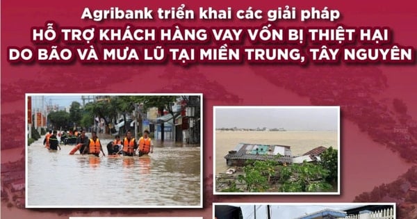 Agribank tiếp tục triển khai chính sách giảm tới 2%/năm lãi suất cho vay hỗ trợ khách hàng bị thiệt hại do bão số 12, 13 và mưa lũ