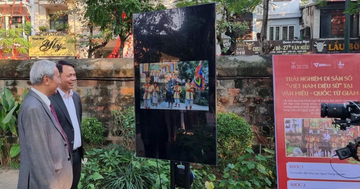 Sống lại không khí khoa cử khi trải nghiệm AR Việt Nam diệu sử