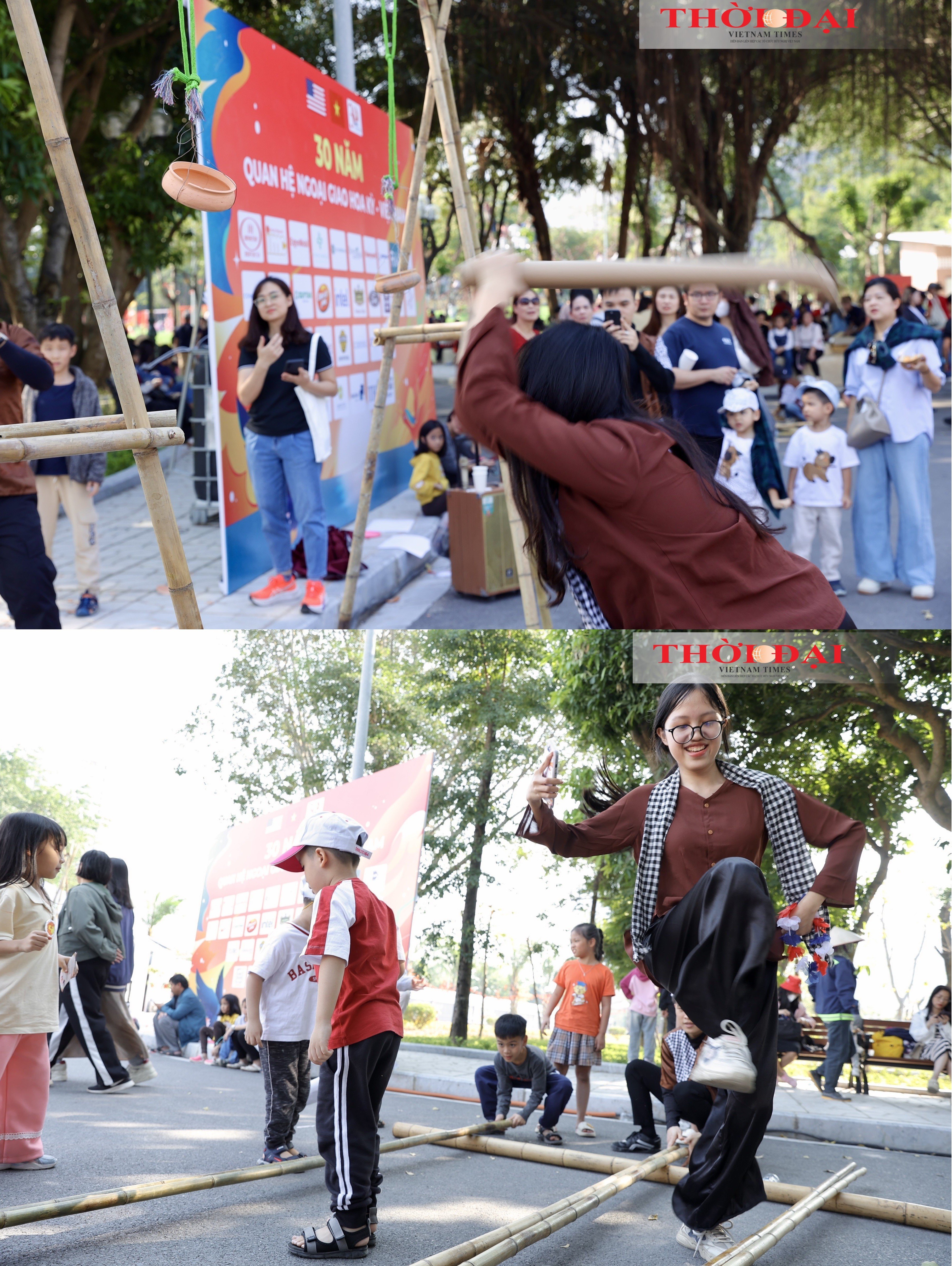 [Ảnh] Sắc màu hữu nghị Việt Nam - Hoa Kỳ giữa lòng Hà Nội