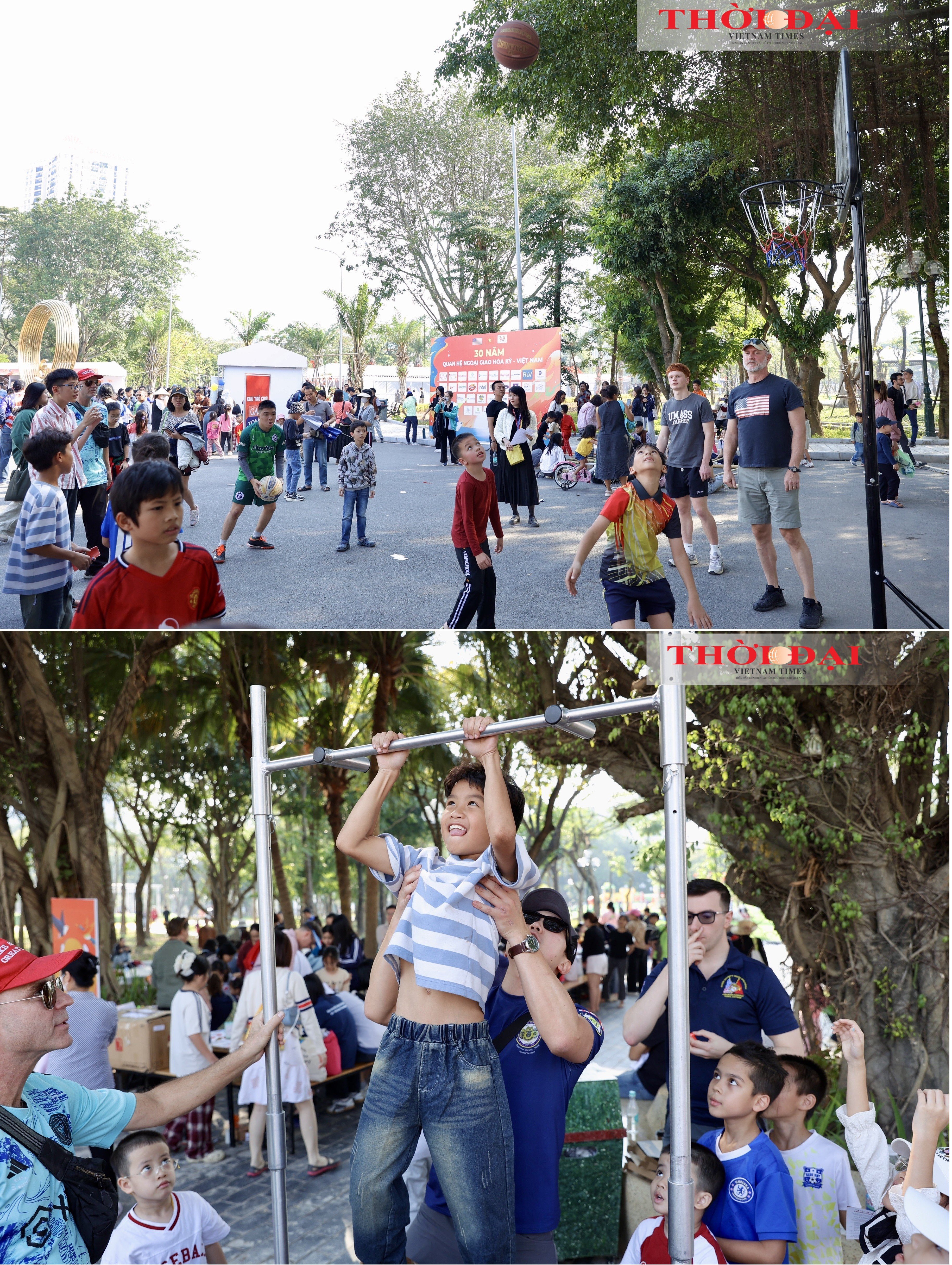 [Ảnh] Sắc màu hữu nghị Việt Nam - Hoa Kỳ giữa lòng Hà Nội