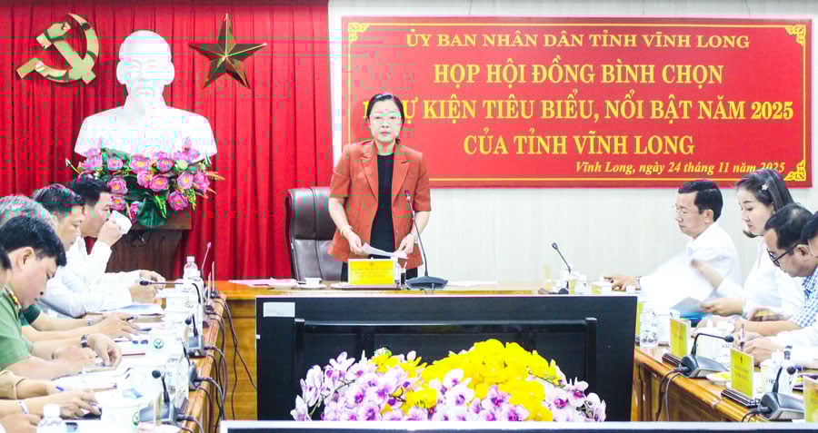 Họp bình chọn 10 sự kiện tiêu biểu năm 2025 của tỉnh Vĩnh Long