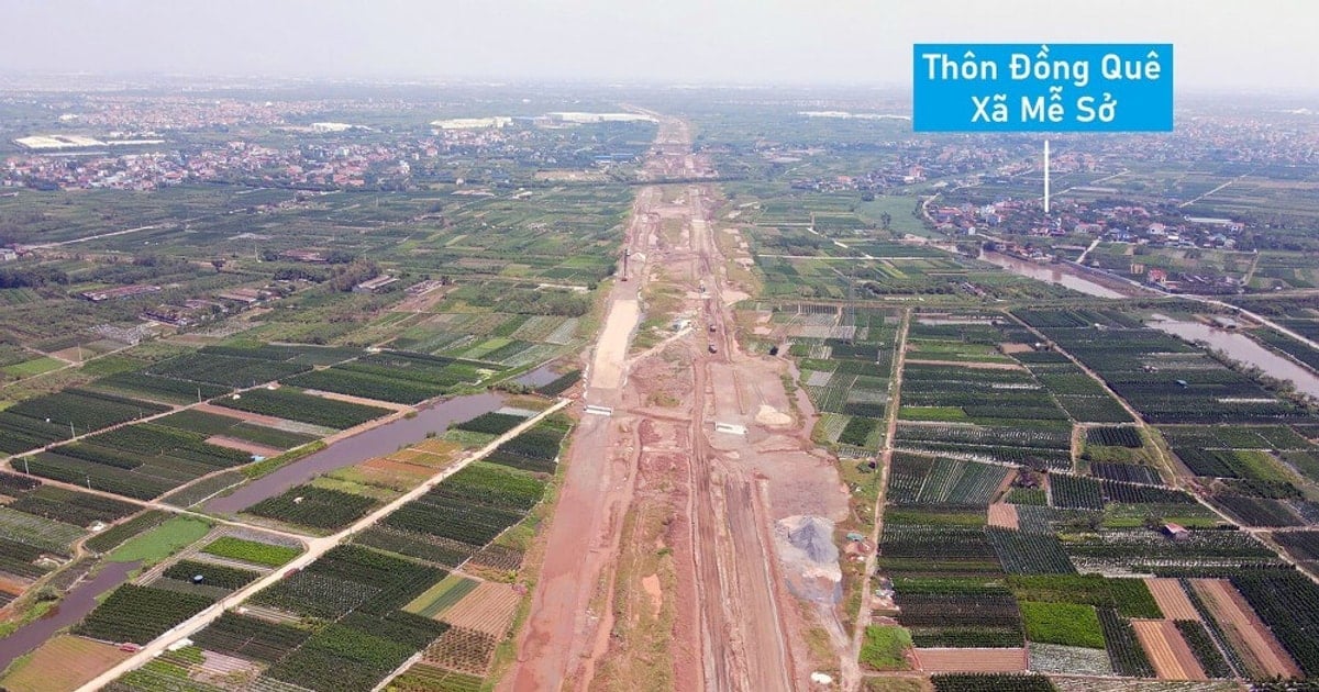 Vành đai 4 Hà Nội: Hưng Yên bàn giao 97% mặt bằng, thi công đẩy nhanh