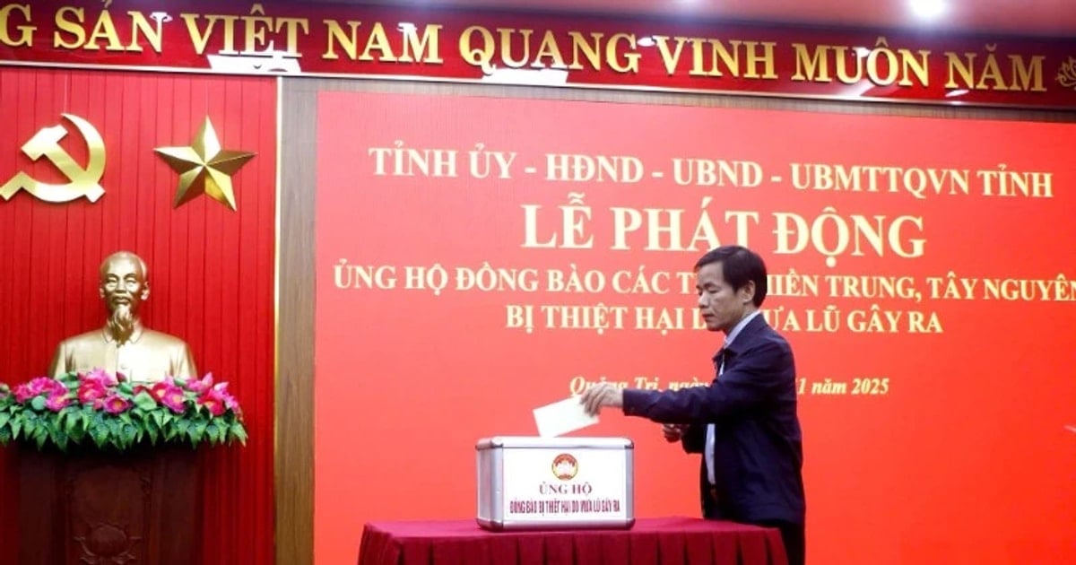 Quảng Trị kêu gọi, phát động ủng hộ đồng bào miền trung,...