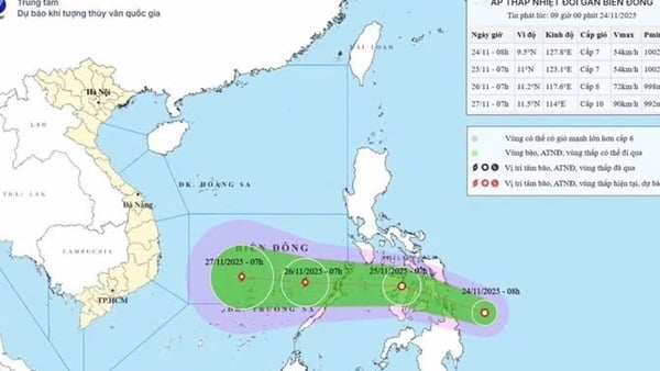 Biển Đông lại sắp đón áp thấp nhiệt đới có khả năng mạnh lên thành bão